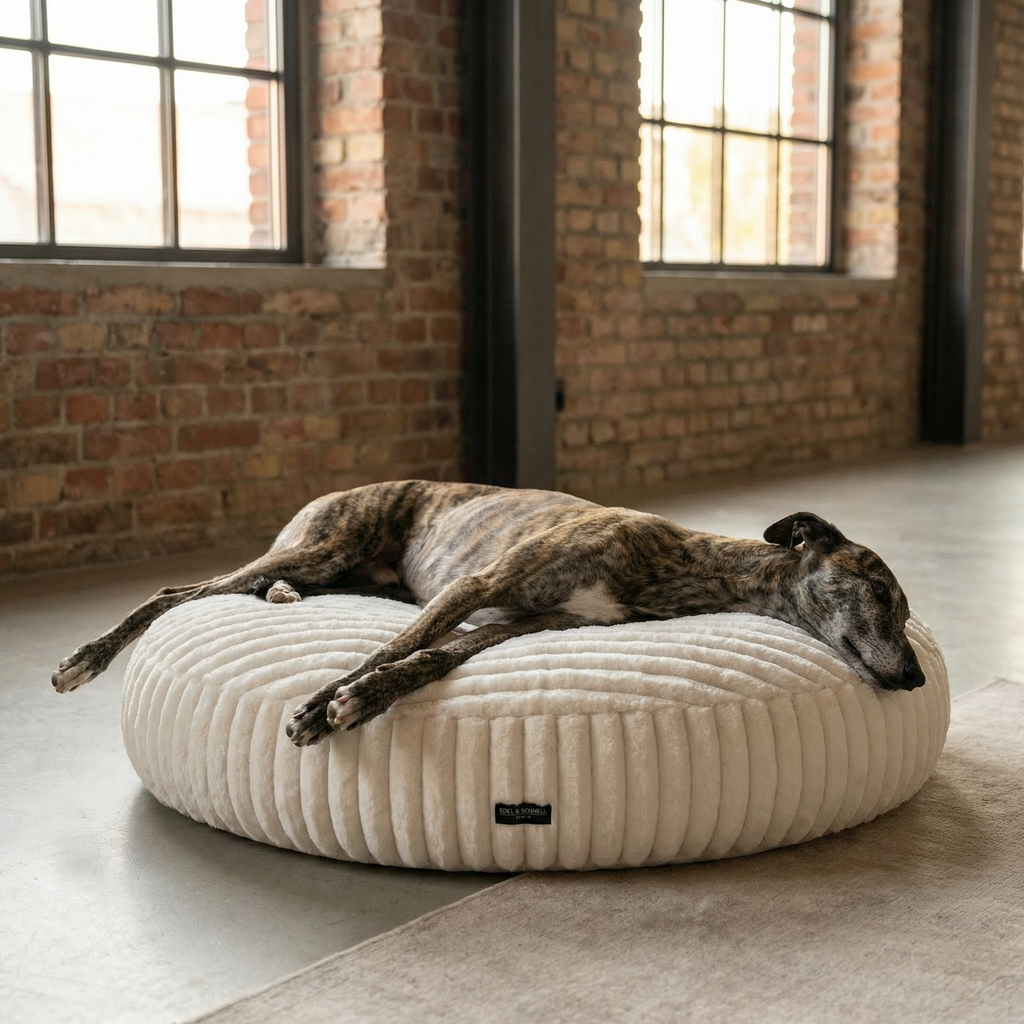 hygge hundebett Hochwertiger Ersatzbezug für runde Hundebetten 'Flocke'
