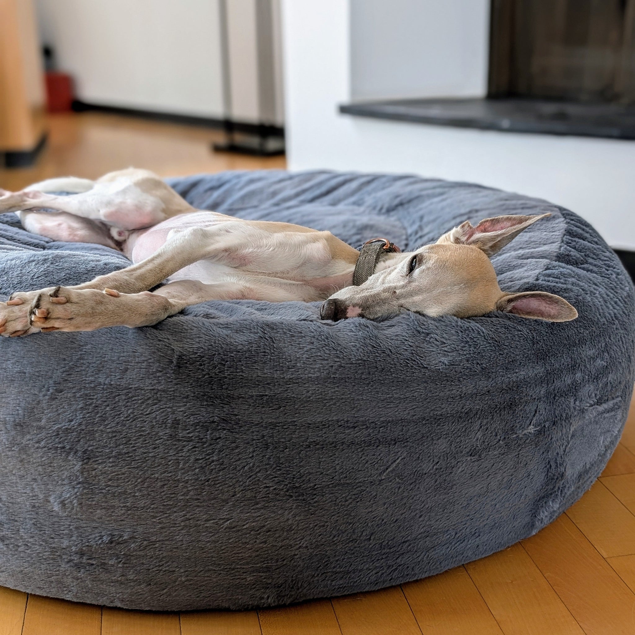 Luxus-Hundebett mit extra Füllung & abnehmbarem Kunstfellbezug – Edel und  Schnell