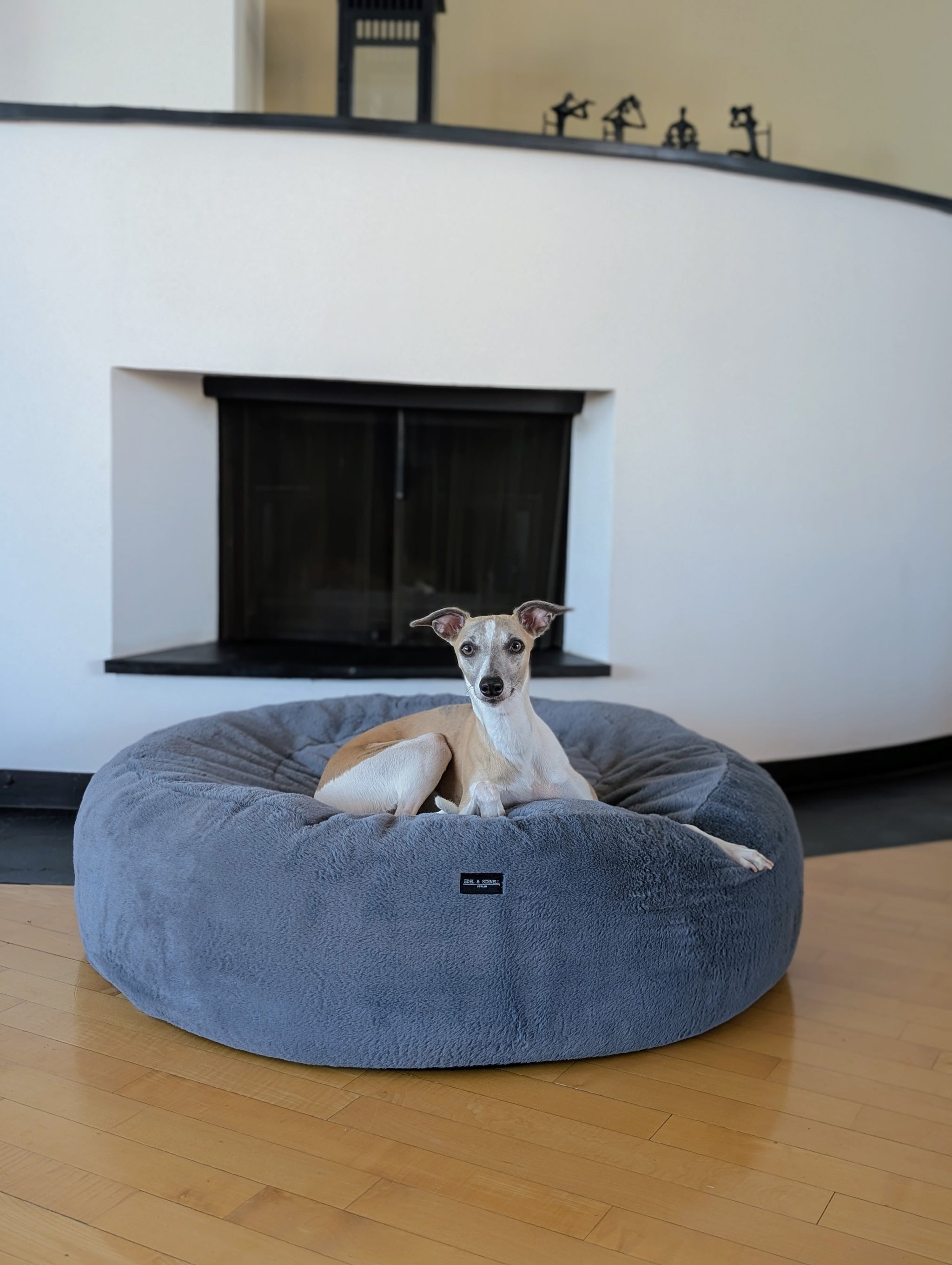 Luxus-Hundebett mit extra Fllung & abnehmbarem Kunstfellbezug  Edel und  Schnell