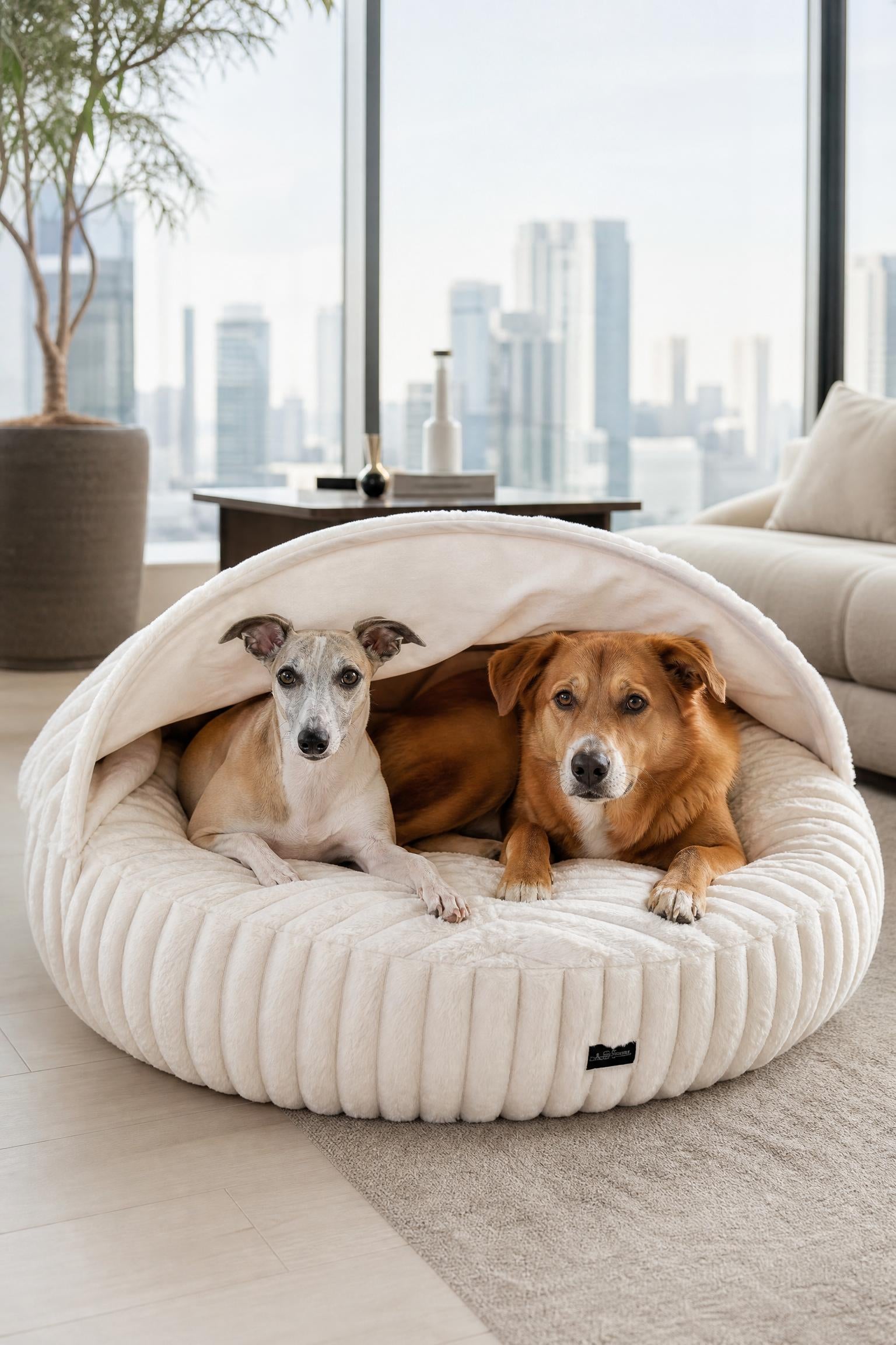 Orthopädisches Hundebett | Rund & Anpassbar